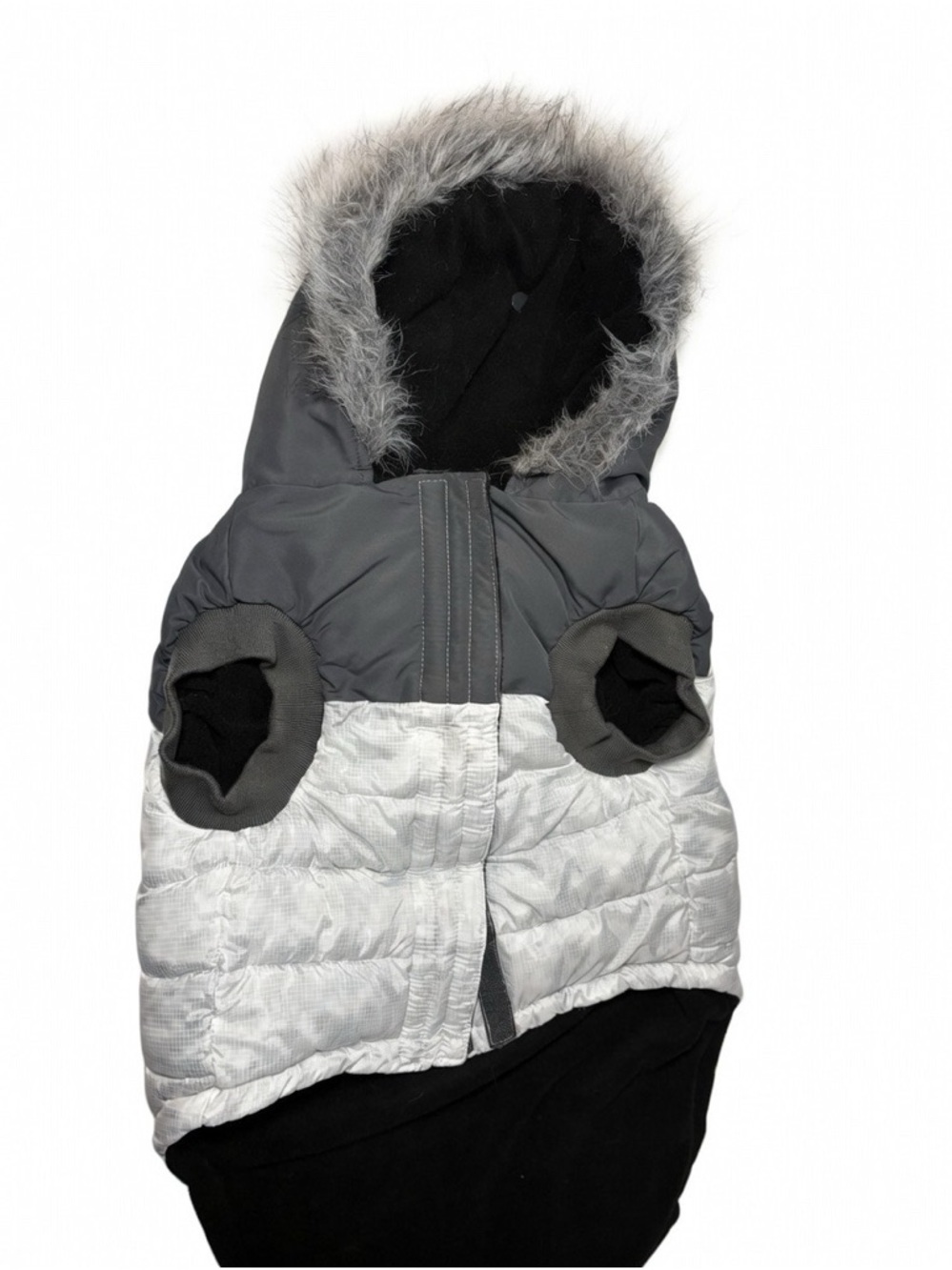 Canada Pooch Black Pet Coat with Branded Label